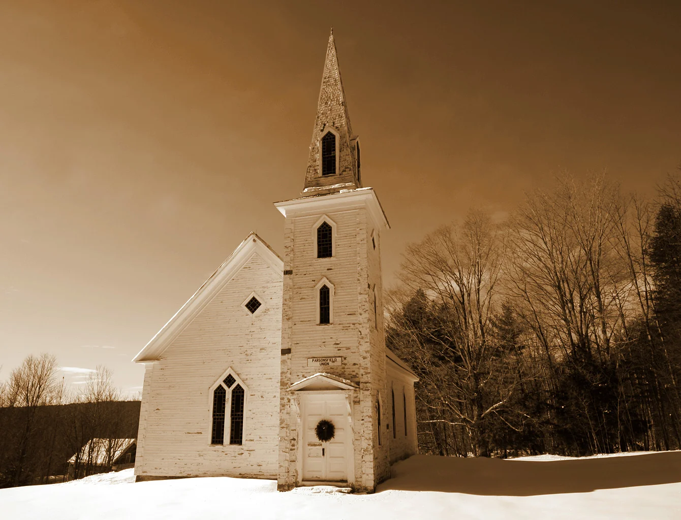 Church in Sepia