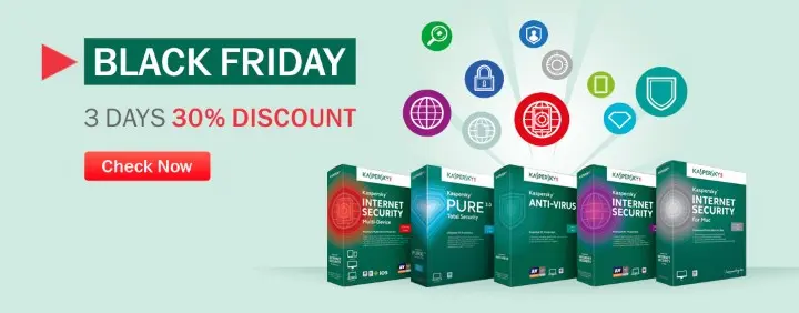 Kaspersky, Black Friday, Web Banner Design.