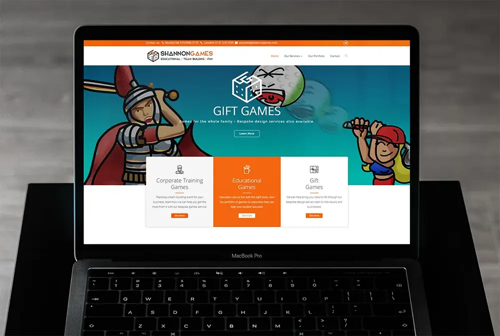 Shannon Games Website.