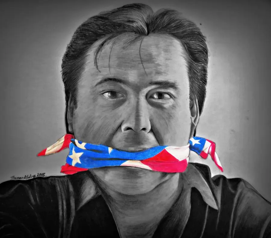 Bill Hicks, Charcoal Drawing.